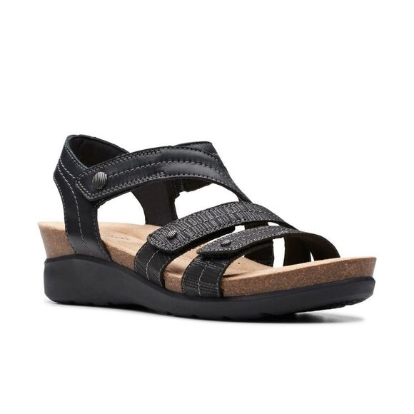 Clarks Calenne Clara Black - Picture 1 of 5
